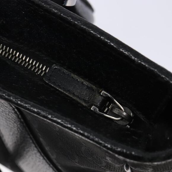 GUCCI GG Canvas Hand Bag Black Silver - Picture 15 of 16